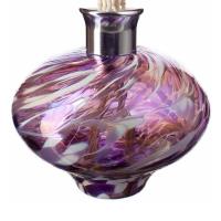 Amelia Art Glass Violet & White Oval Reed Diffuser Extra Image 1 Preview